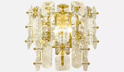 لوستر دیواری کریستالی